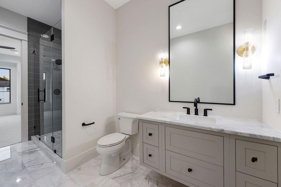 Furnished interior view inside a new home in , Houston (Image 29).