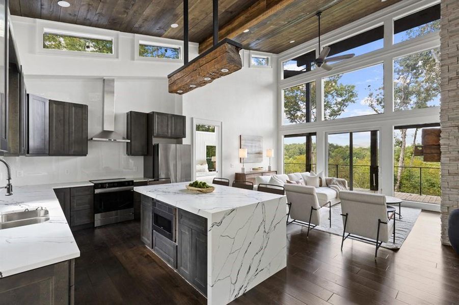 Furnished interior view inside a new home in , Mineral Bluff (Image 16).