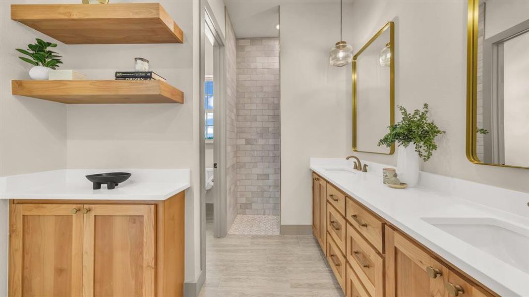 Furnished interior view inside a new home in , Aledo (Image 5).