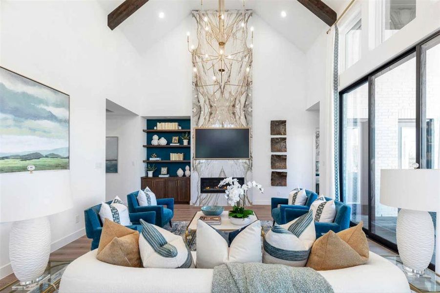 Furnished interior view inside a new home in Estates at Bristol Valley, Heath (Image 22).