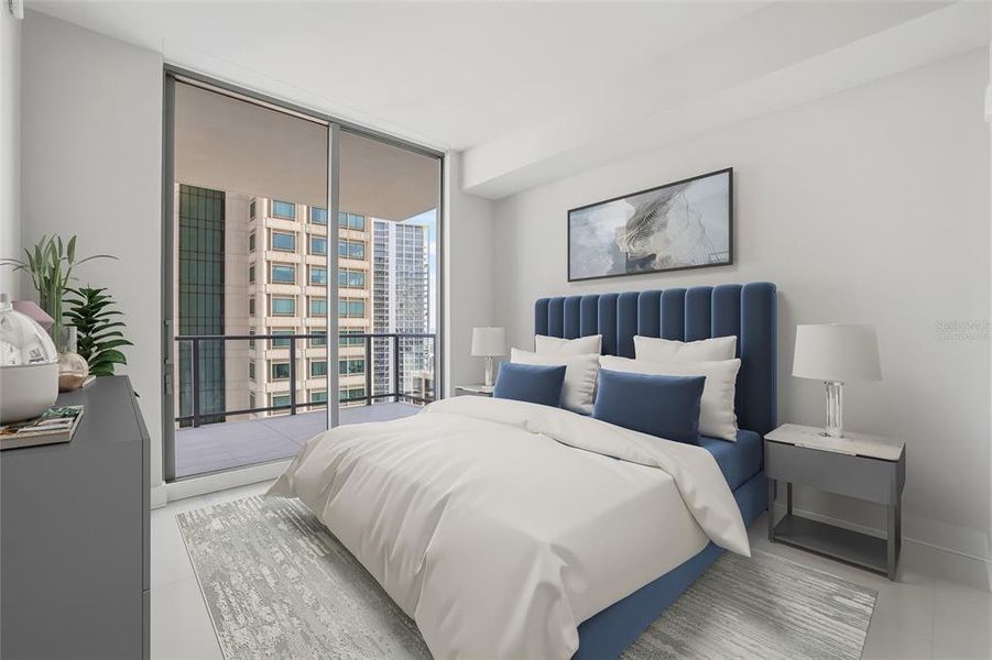 Furnished interior view inside a new home in , St. Petersburg (Image 61).