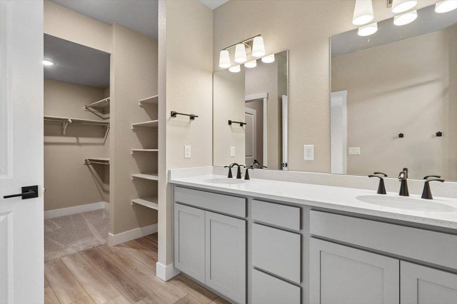 Furnished interior view inside a new home in Pony Park, Colorado Springs (Image 10). Furnished interior view inside a new home in Pony Park, Colorado Springs (Image 10).