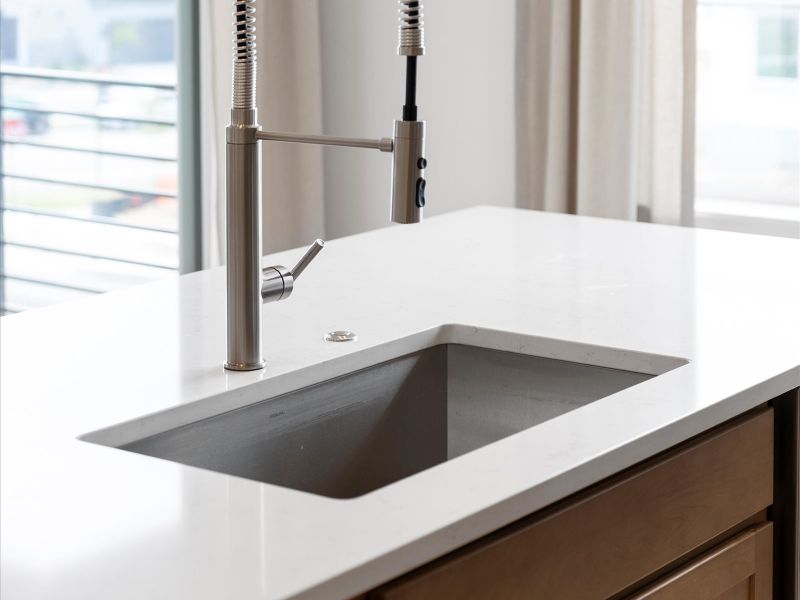 Close-up of interior finishes inside a home in Lyric at RidgeGate Condos, Lone Tree (Image 9).