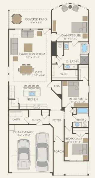 Pulte Homes, Oakmont floor plan
