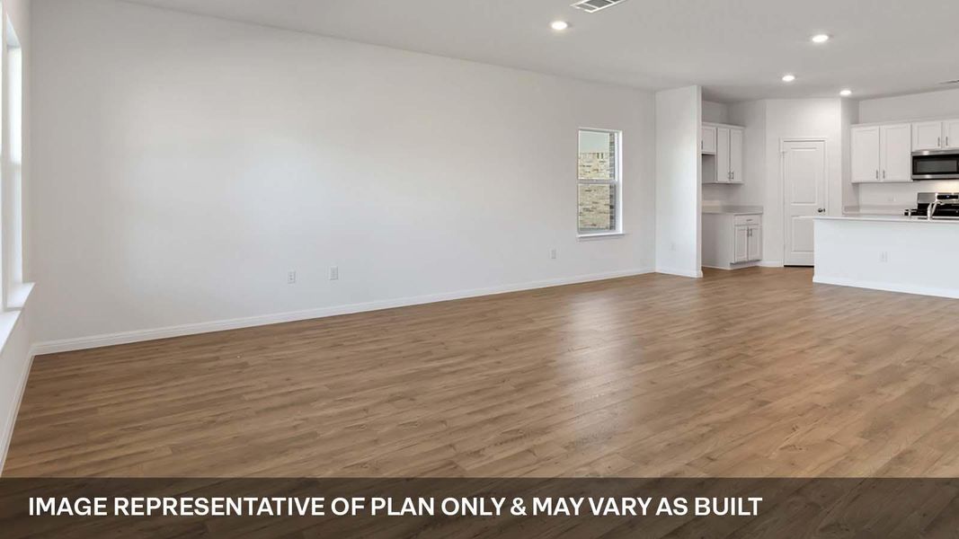 Spacious, unfurnished interior of a new home in Bar W Ranch, Leander (Image 9).