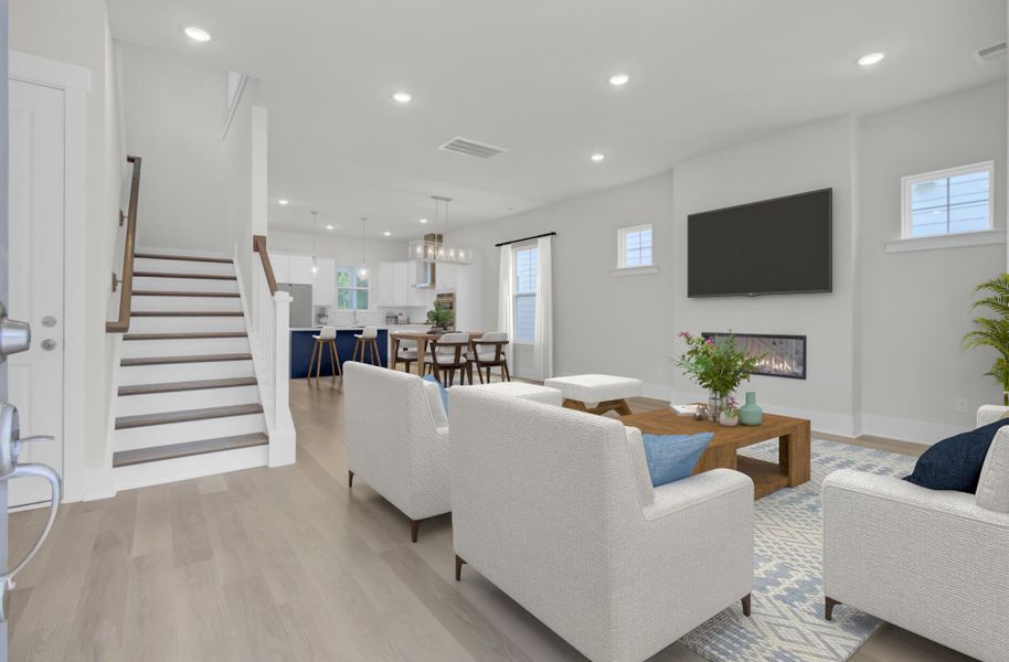 Furnished interior view inside a new home in , Johns Island (Image 14).