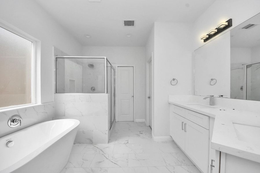 Furnished interior view inside a new home in , Houston (Image 8).
