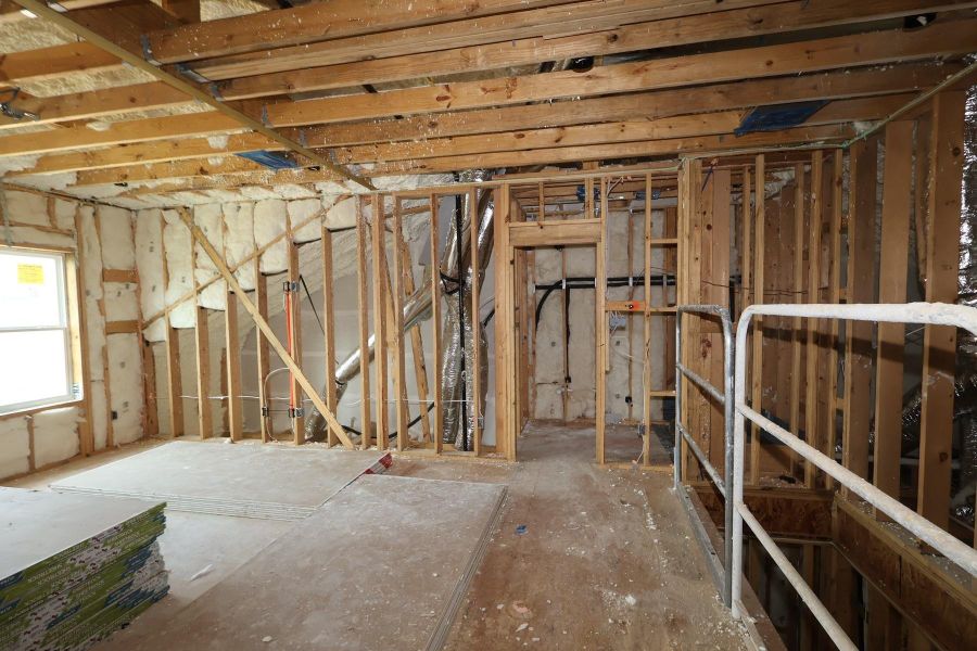 In-progress construction of a new home in Retreat at Oak Park, Houston, TX (Image 13).