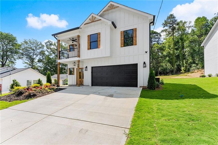 Front exterior of a new home in , Clarkesville, GA, highlighting curb appeal (Image 24).