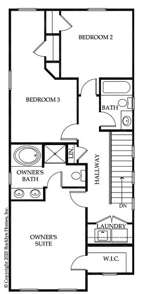 2D floor plan layout for the Mercer by Rocklyn Homes in Beverly Heights, Lithonia, GA (Image 14). 2D floor plan layout for the Mercer by Rocklyn Homes in Beverly Heights, Lithonia, GA (Image 14).