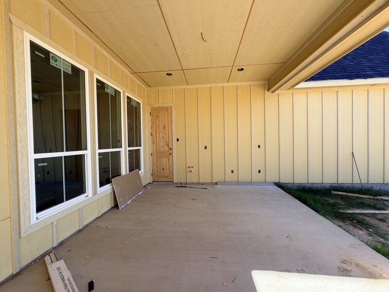 Exterior details and patio area of a home in Oak Water Ranch, Granbury (Image 3). Exterior details and patio area of a home in Oak Water Ranch, Granbury (Image 3).