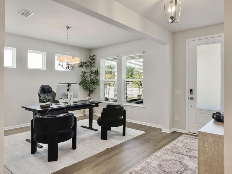 Furnished interior view inside a new home in The Groves of Berkeley, Moncks Corner (Image 37).
