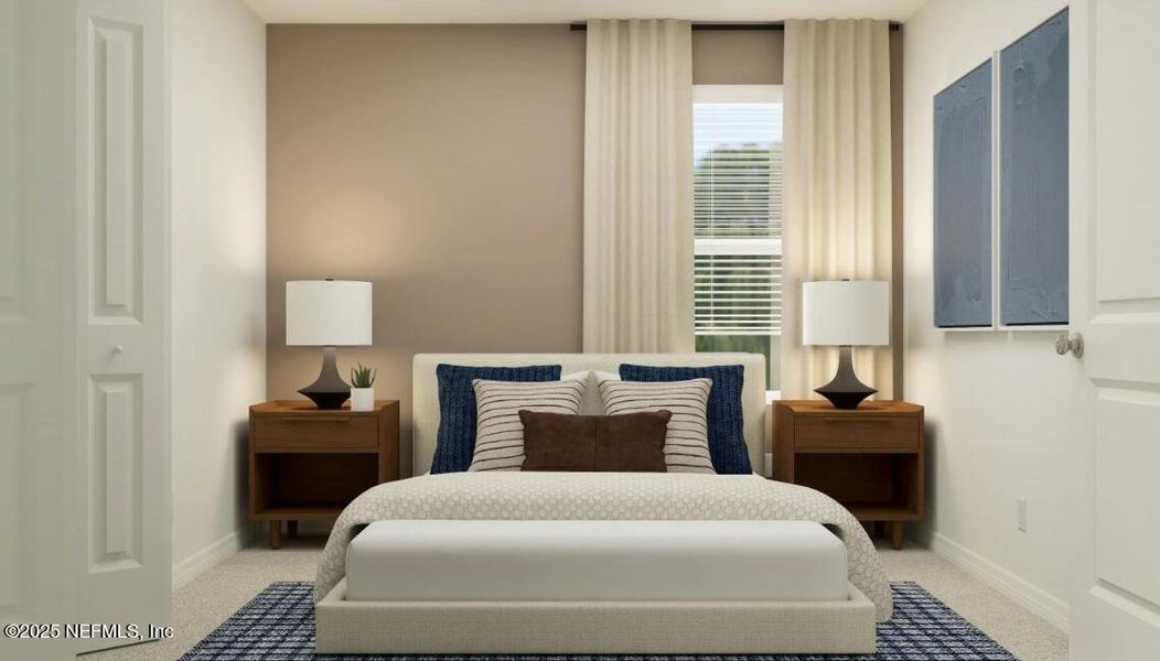 Furnished interior view inside a new home in Holstein Crossing: Holstein Crossing 40s, Green Cove Springs (Image 8). Furnished interior view inside a new home in Holstein Crossing: Holstein Crossing 40s, Green Cove Springs (Image 8).