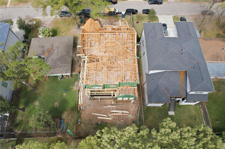 In-progress construction of a new home in , Houston, TX (Image 36).