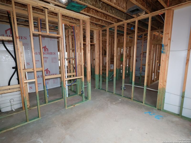 In-progress construction of a new home in Cinco Lakes, San Antonio, TX (Image 22).