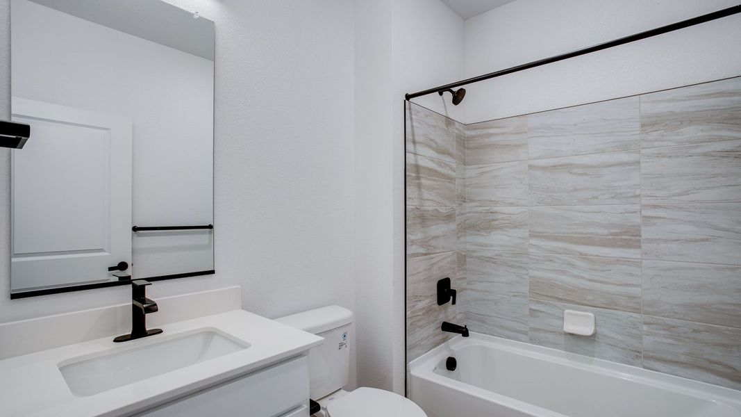 Furnished interior view inside a new home in Vista Meadows, Fort Lupton (Image 6). Furnished interior view inside a new home in Vista Meadows, Fort Lupton (Image 6).