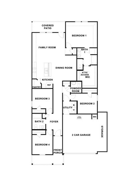 2D floor plan layout of this home in Paramount, Kyle, TX (Image 3). 2D floor plan layout of this home in Paramount, Kyle, TX (Image 3).
