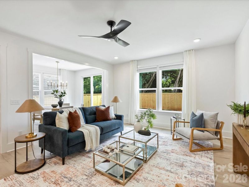 Furnished interior view inside a new home in , Charlotte (Image 7).