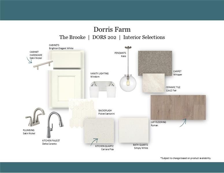 Sample of building materials used in homes in Dorris Farm at Willow Springs, White House (Image 4).