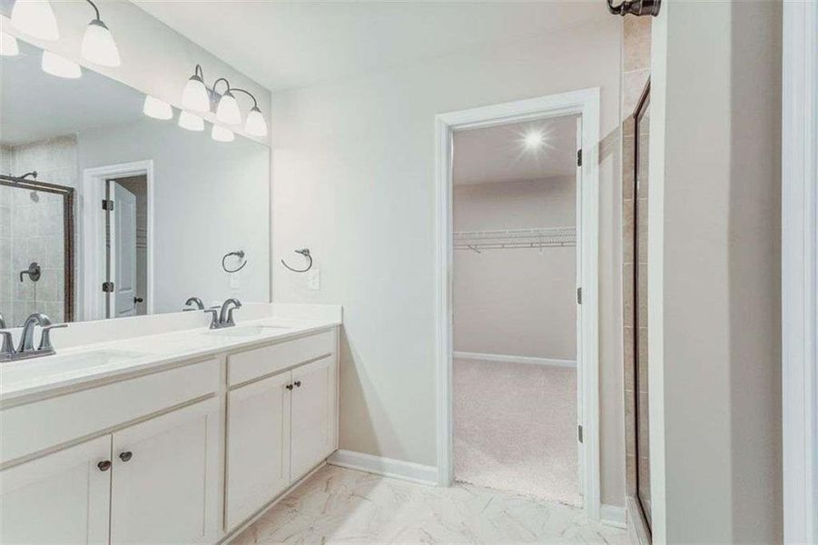 Furnished interior view inside a new home in The Reserve at Chapel Hill Phase II, Douglasville (Image 9). Furnished interior view inside a new home in The Reserve at Chapel Hill Phase II, Douglasville (Image 9).