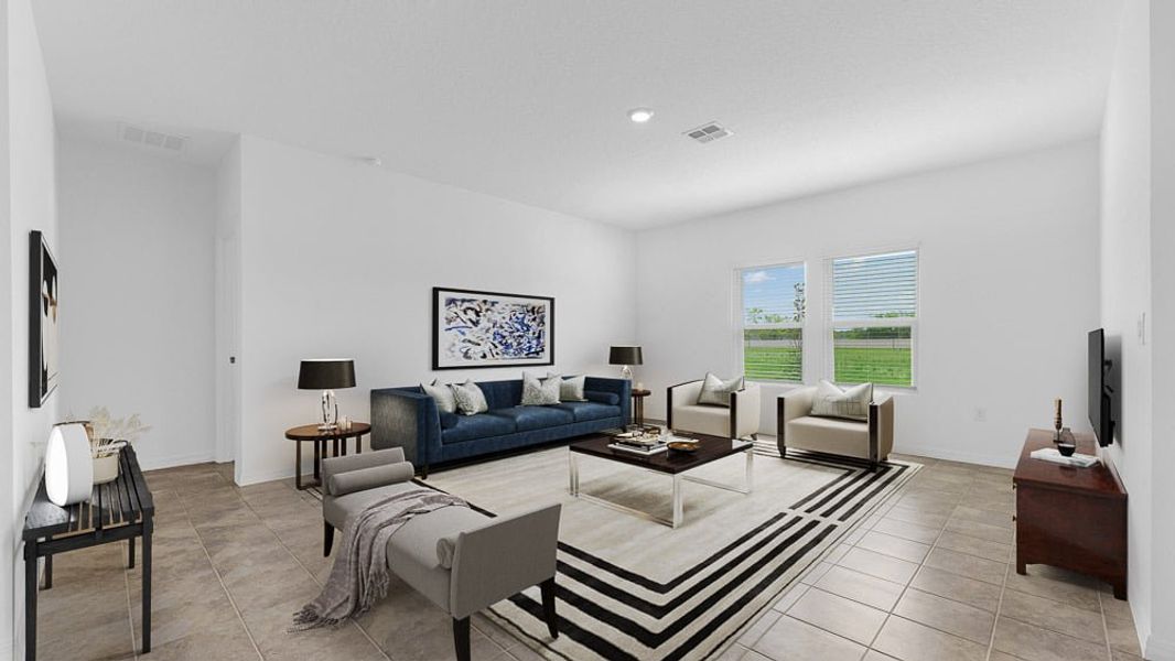 Representative furnished interior of a home built from the Sage by Taylor Morrison in Coopers Meadow, Jacksonville (Image 11).