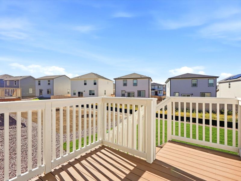 Exterior details and patio area of a home in Lorson Ranch : The Springs Collection, Colorado Springs (Image 2). Exterior details and patio area of a home in Lorson Ranch : The Springs Collection, Colorado Springs (Image 2).