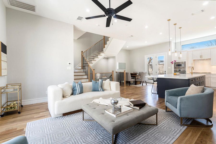 Furnished interior view inside a new home in , Houston (Image 7). Furnished interior view inside a new home in , Houston (Image 7).