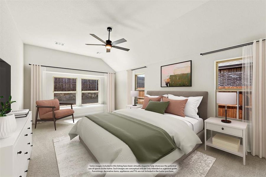 Furnished interior view inside a new home in The Oaks, Red Oak (Image 9).