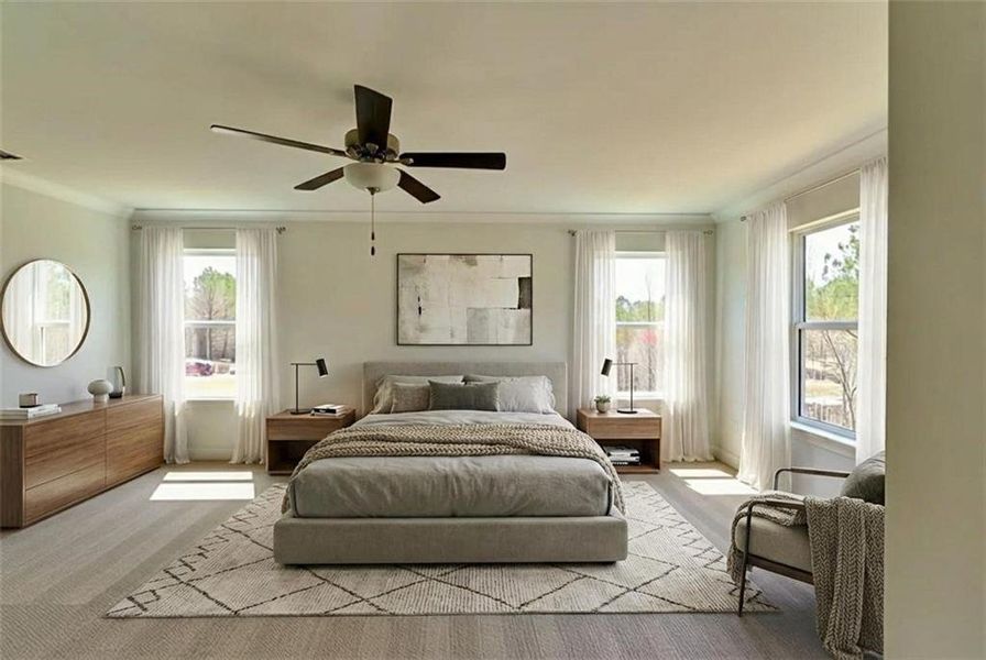 Furnished interior view inside a new home in , Dallas (Image 9).