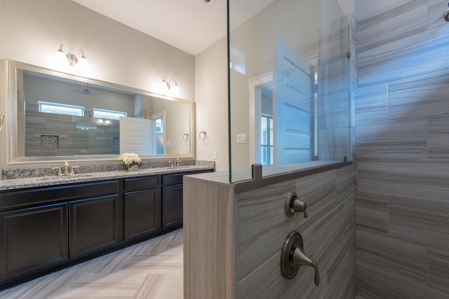 Furnished interior in a model home at Two Step Farm 42' in Montgomery (Image 22). Furnished interior in a model home at Two Step Farm 42' in Montgomery (Image 22).