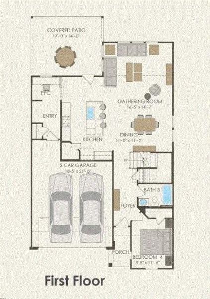 Pulte Homes, Lochridge floor plan