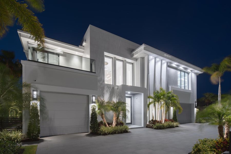 Front exterior of a new home in , Boca Raton, FL, highlighting curb appeal (Image 23). Front exterior of a new home in , Boca Raton, FL, highlighting curb appeal (Image 23).
