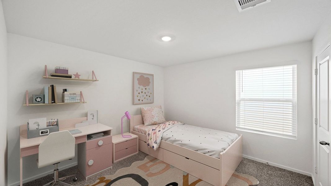 Furnished interior view inside a new home in Bridges on Lake Houston Villas, Humble (Image 5).