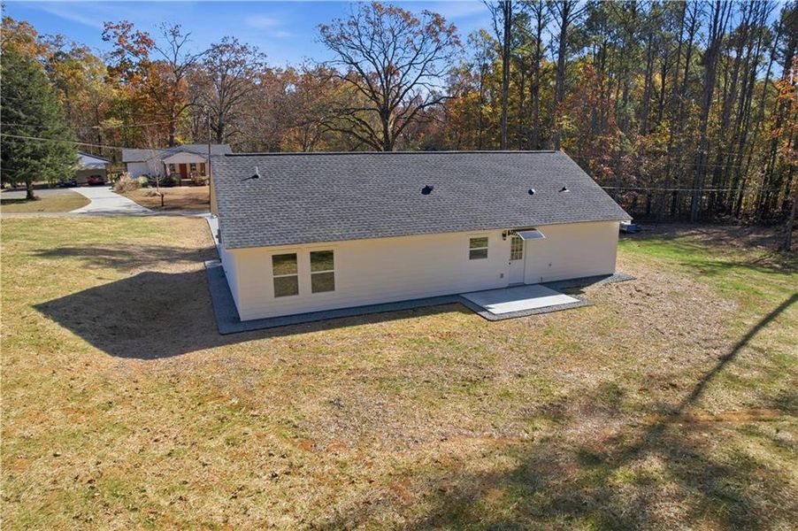 Exterior details and patio area of a home in , Cartersville (Image 24).