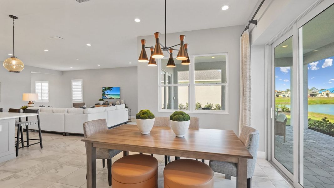 Furnished interior view inside a new home in Palm Grove, Lakewood Ranch (Image 18). Furnished interior view inside a new home in Palm Grove, Lakewood Ranch (Image 18).