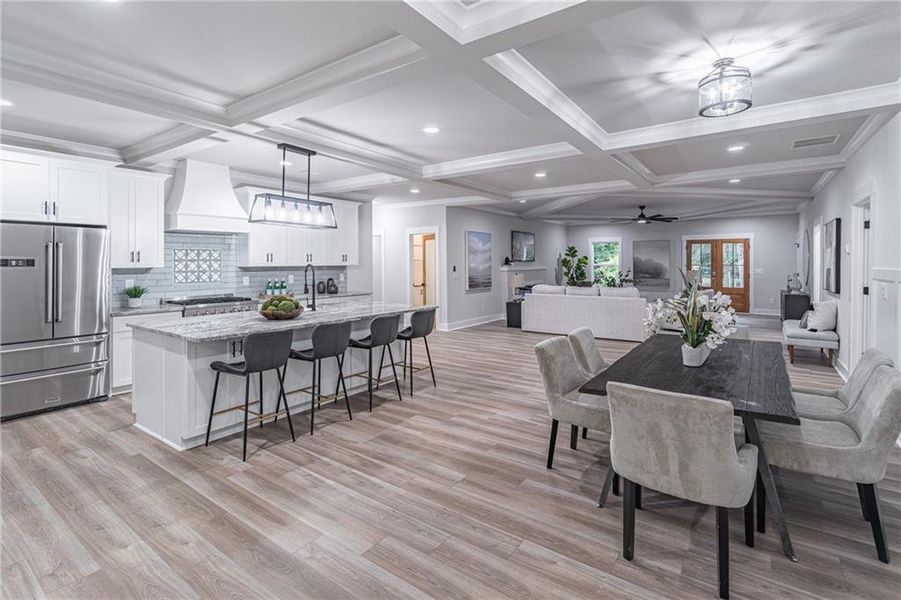 Furnished interior view inside a new home in , Braselton (Image 29).