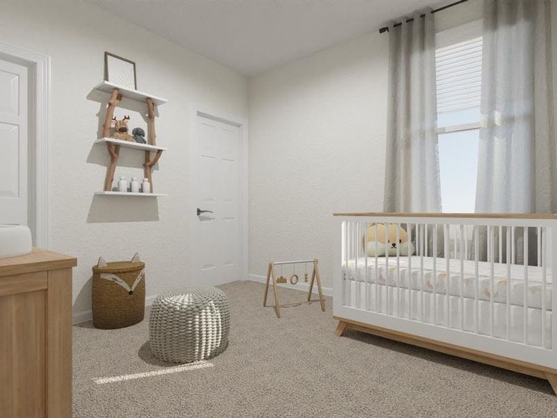 Spacious secondary bedrooms for any lifestyle need. (Artists` rendering of the Capri) Spacious secondary bedrooms for any lifestyle need. (Artists` rendering of the Capri)