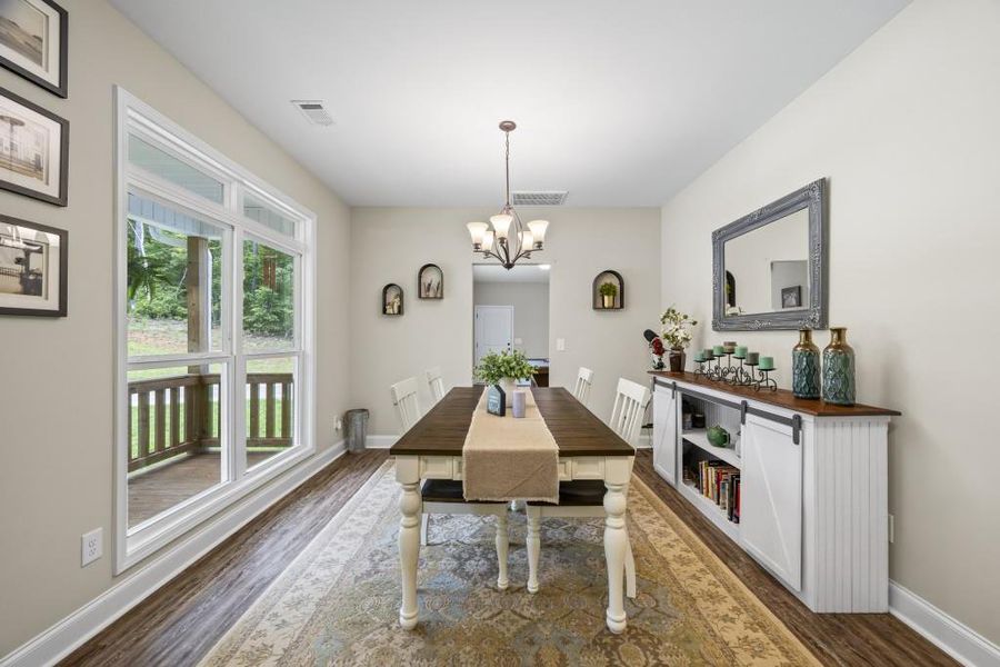 Furnished interior view inside a new home in , Dawsonville (Image 50). Furnished interior view inside a new home in , Dawsonville (Image 50).