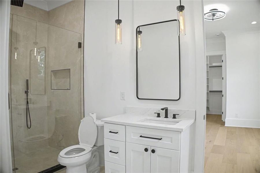 Furnished interior view inside a new home in , Monroe (Image 10).