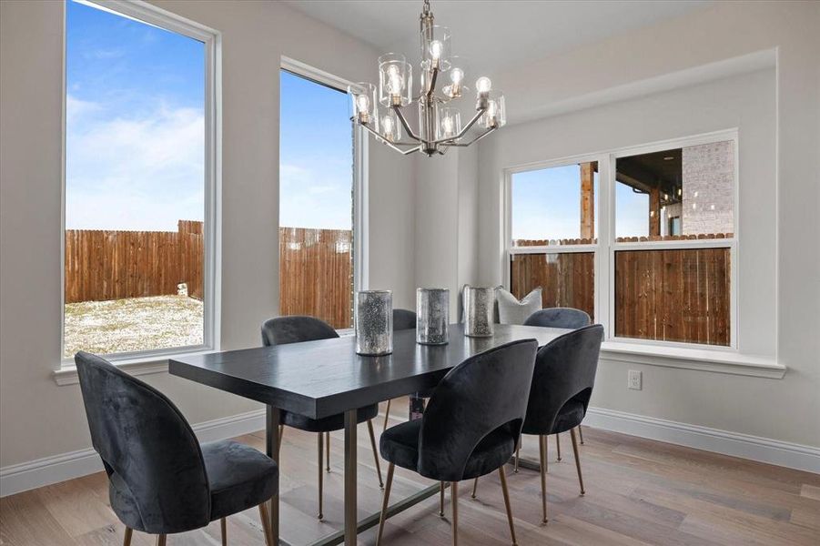 Furnished interior view inside a new home in University Park at Northpointe, Denton (Image 36).