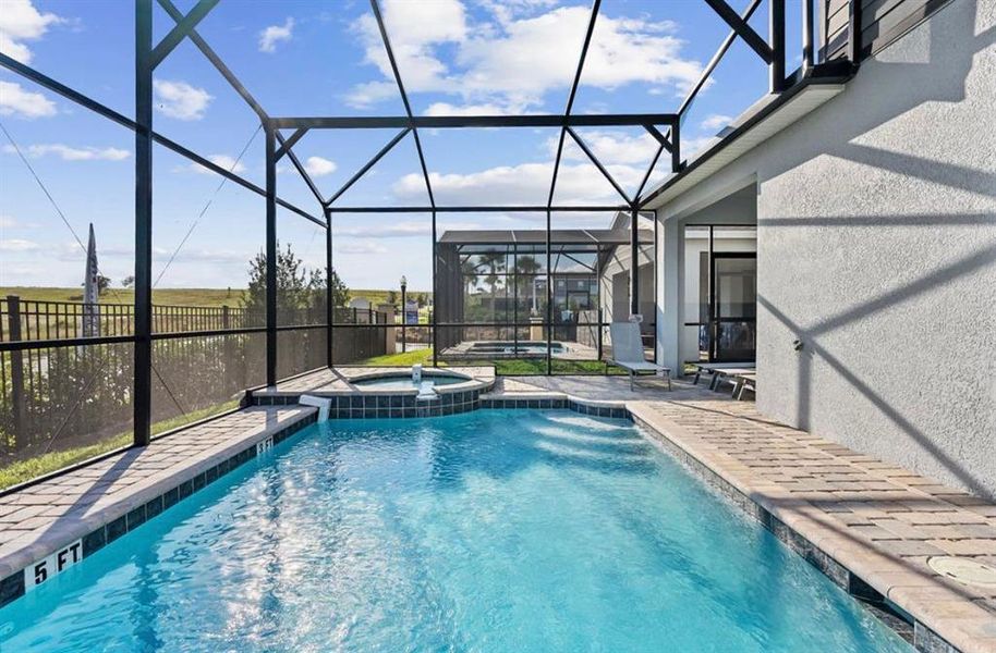 Exterior details and patio area of a home in Solara Resort, Kissimmee (Image 23). Exterior details and patio area of a home in Solara Resort, Kissimmee (Image 23).