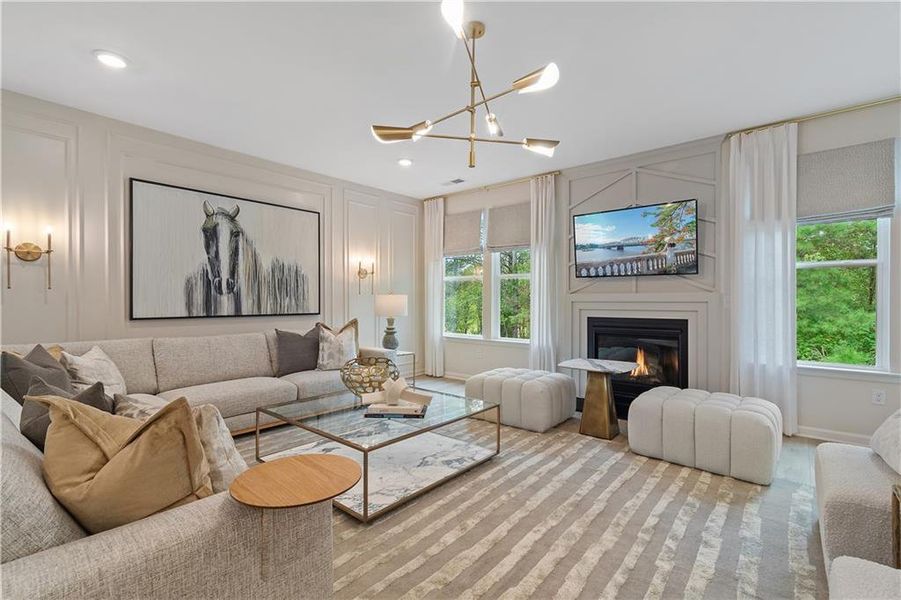 Furnished interior view inside a new home in Northcroft, Lawrenceville (Image 36).