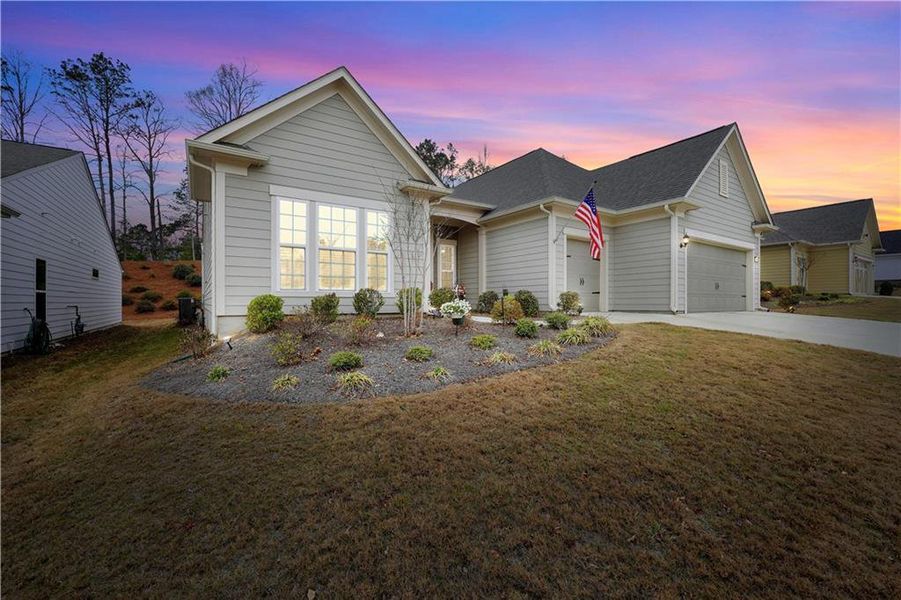 Front exterior of a new home in , Griffin, GA, highlighting curb appeal (Image 22).