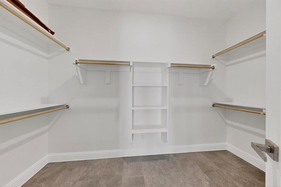 View of spacious closet