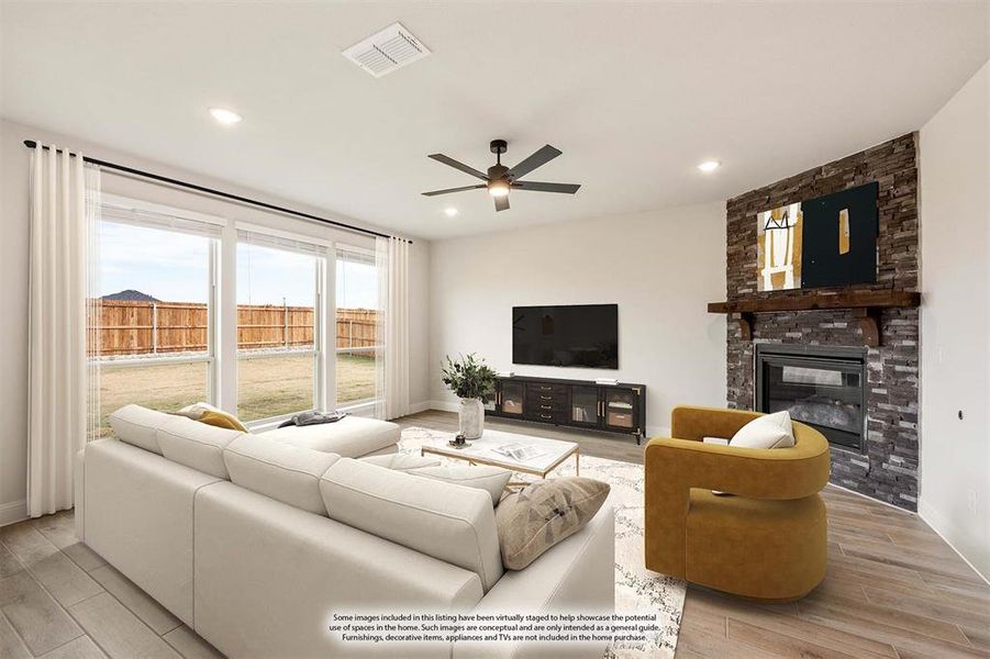 Furnished interior view inside a new home in Sonoma Verde, McLendon-Chisholm (Image 18).