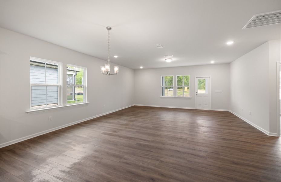 Spacious, unfurnished interior of a new home in Exchange at 401, Raleigh (Image 15).