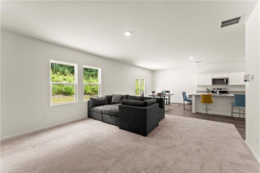 Furnished interior view inside a new home in Meriwether Place, Villa Rica (Image 17).