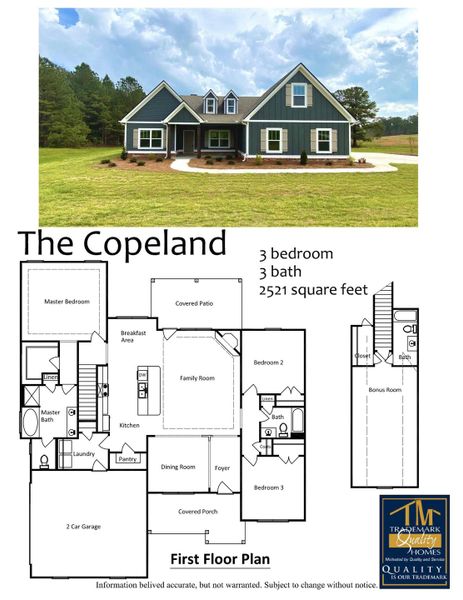 2D floor plan layout of this home in Golfview, Thomaston, GA (Image 3).