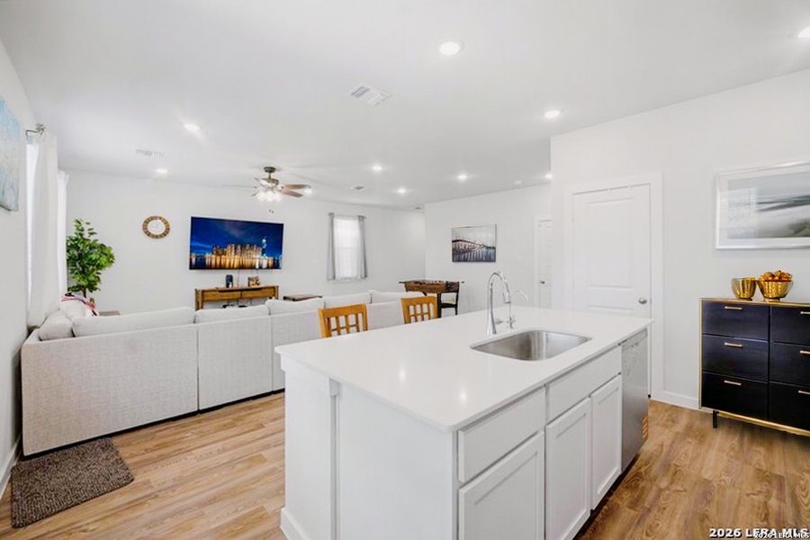 Furnished interior view inside a new home in Senna, San Antonio (Image 29).
