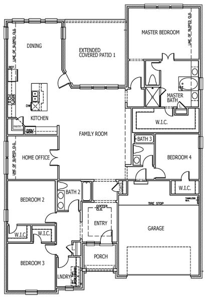 2D floor plan layout of this home in The Colony, Bastrop, TX (Image 2). 2D floor plan layout of this home in The Colony, Bastrop, TX (Image 2).